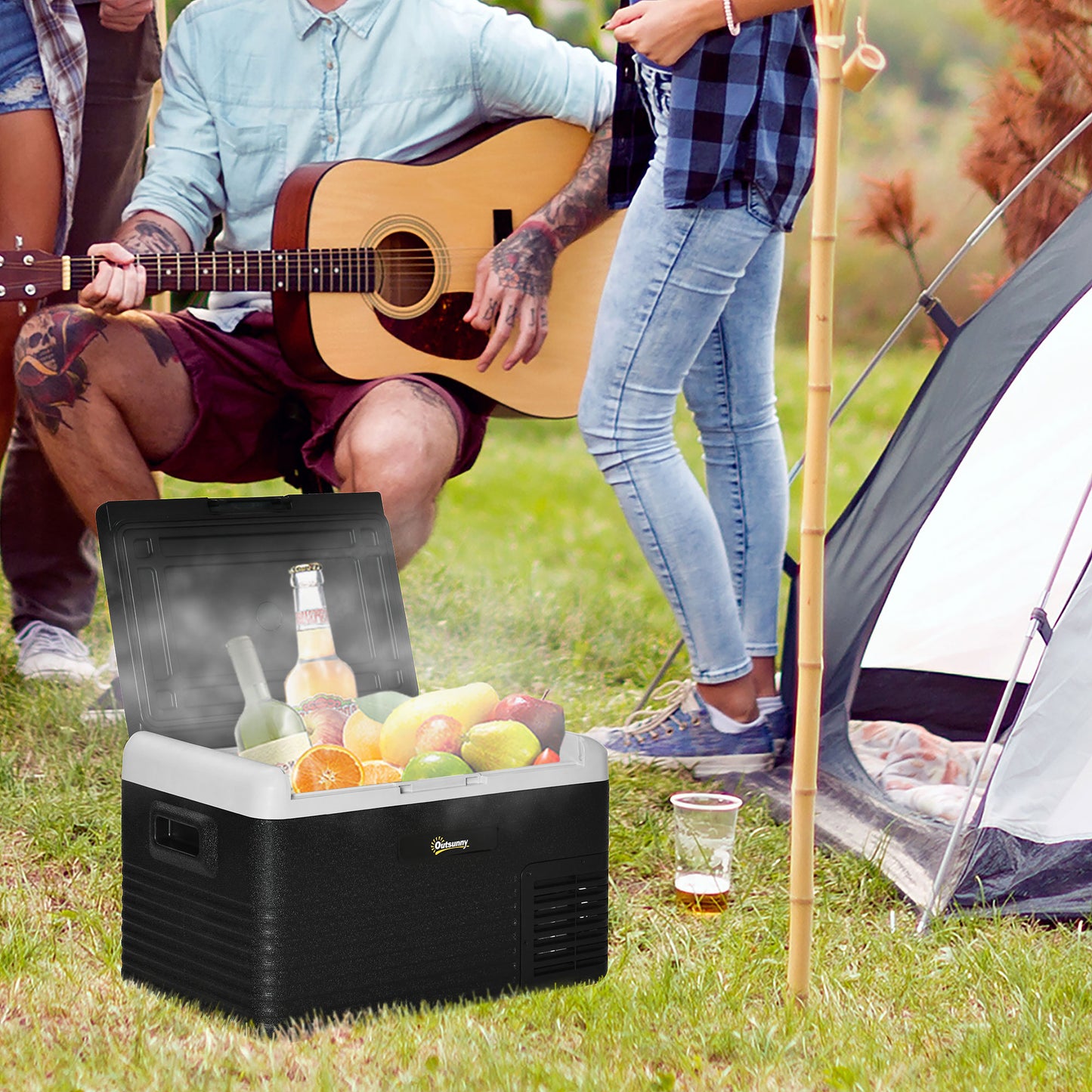 30L Durable 12V fridge freezer for tractors & farm vehicles. Portable, low-power cooling – perfect for fieldwork, harvest, and off-grid farming