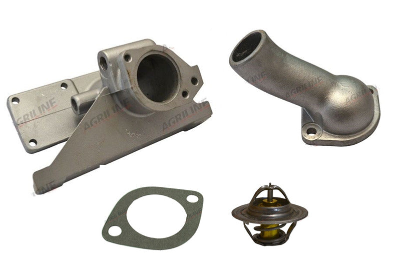 FERGUSON FE35 FE 35 4 CYL THERMOSTAT HOUSING COMPLETE 2 PIECE WITH GASKET STAT