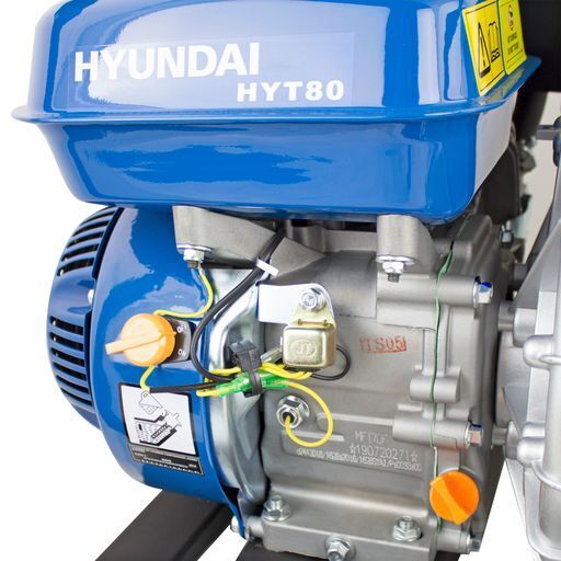 Hyundai 212cc Professional Petrol Water Trash Pump 3"/76mm Outlet