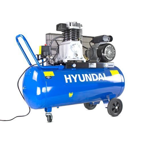 Hyundai 3hp 100L belt drive air compressor with wheels HY3100P