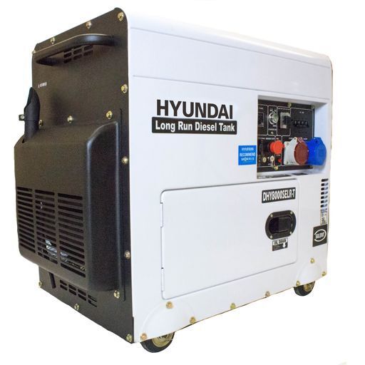 Hyundai 6kW 7.5kVA Multi Single and Three Phase Silenced Long Run DHY8000SELR-T