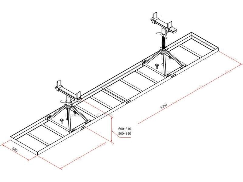 10 Ton Tractor Separator track jacks splitter splitting rails kit *CE Approved*