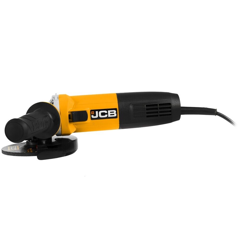 JCB 850W Corded Angle Grinder 125mm Disc 2 Position Anti-Vibration Side Handle