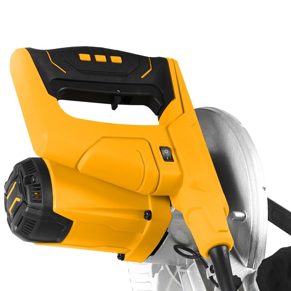 JCB 210mm Sliding Bevel Mitre Saw 240v 1500w Laser Guide comfort grip