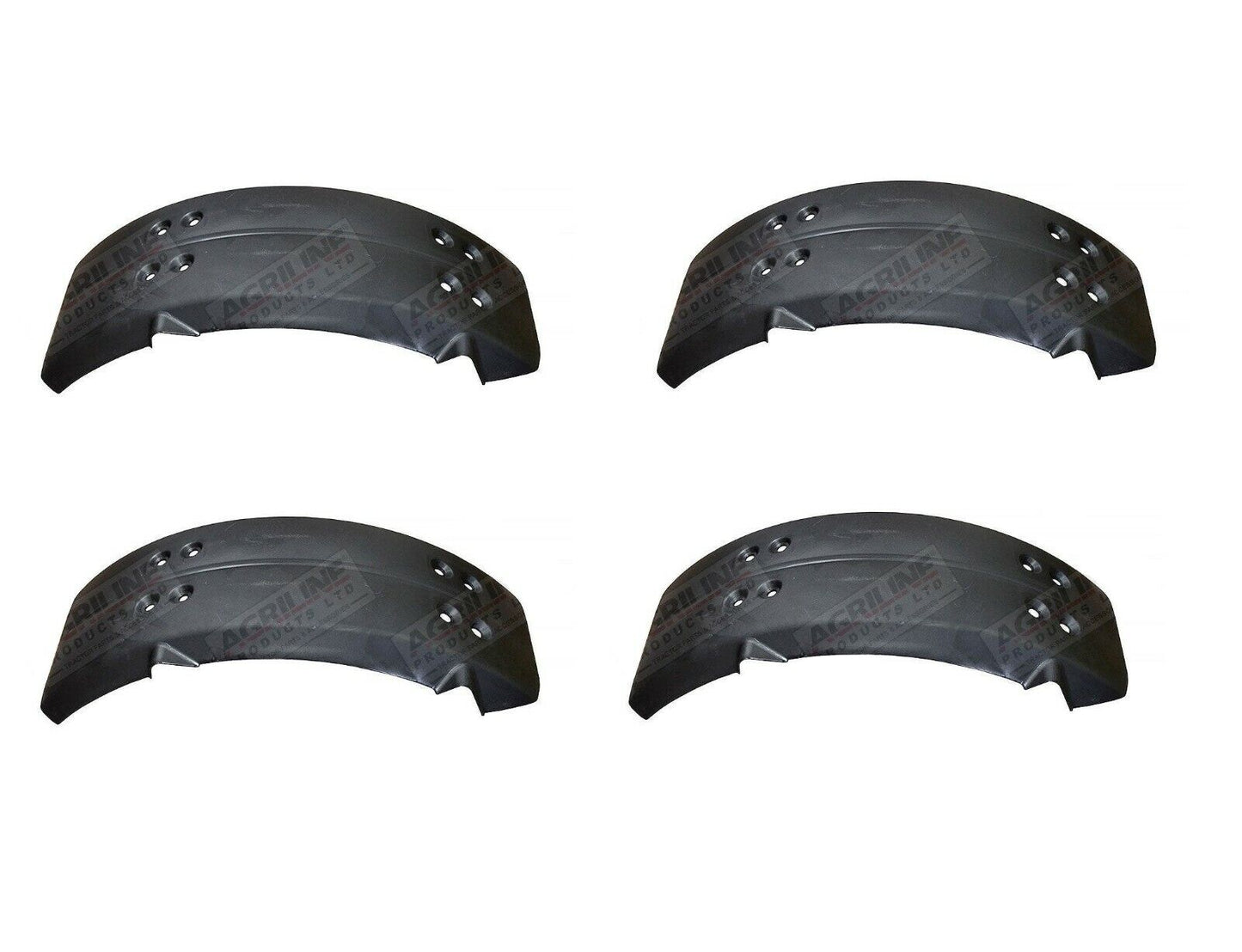 JCB TELEHANDLER LOADAL 531-70 SET OF 4 FOUR FRONT REAR MUDGUARD FENDER BLACK