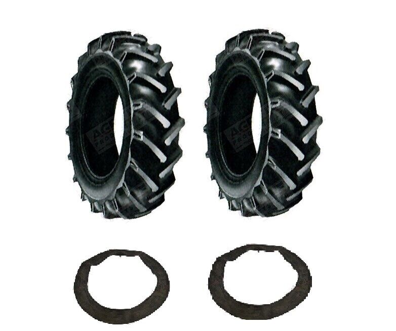 DAVID BROWN 12.4 x 28 PAIR REAR BACK TYRES TIRES AND INNER TUBES CROSSPLY