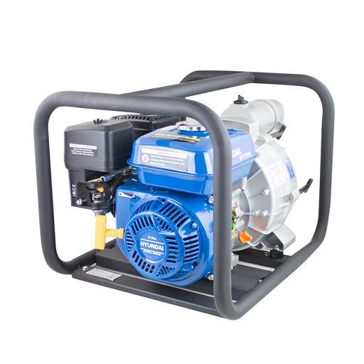 Hyundai 212cc Professional Petrol Water Trash Pump 3"/76mm Outlet