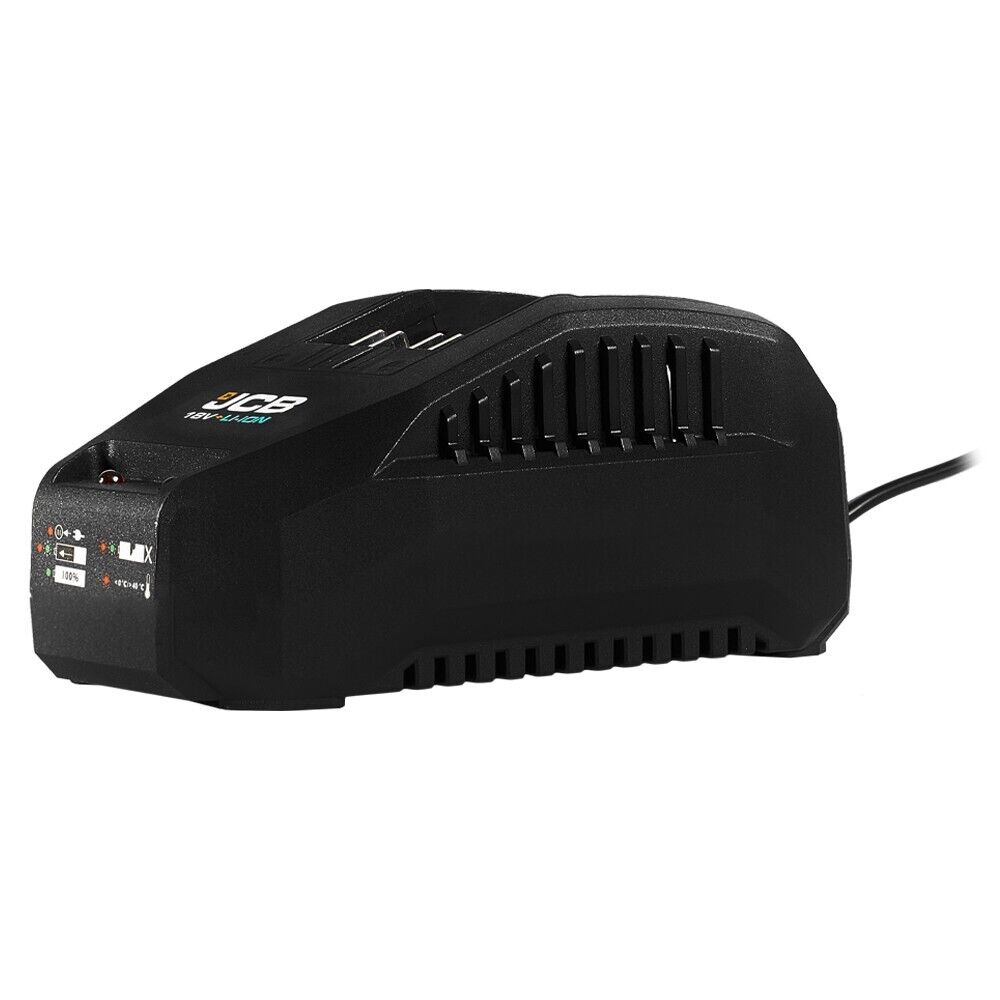 JCB 18V Angle Grinder with 5.0Ah Lithium-ion battery and 2.4A charger in L-Boxx