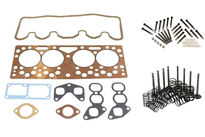 FERGUSON FE35 FE 35 23C VALVE VALVES TOP END HEAD GASKET SET KIT BOLTS COMPLETE