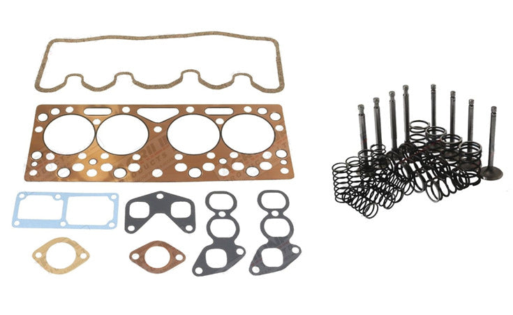 FERGUSON FE35 FE 35 23C 4 CYLINDER VALVE VALVES TOP END HEAD GASKET SET KIT