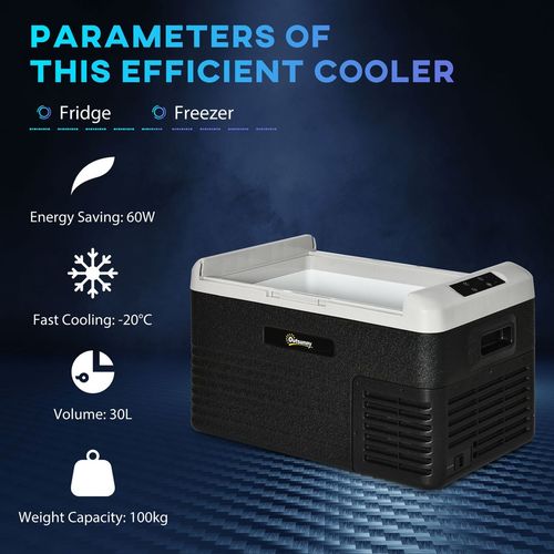 30L Durable 12V fridge freezer for tractors & farm vehicles. Portable, low-power cooling – perfect for fieldwork, harvest, and off-grid farming