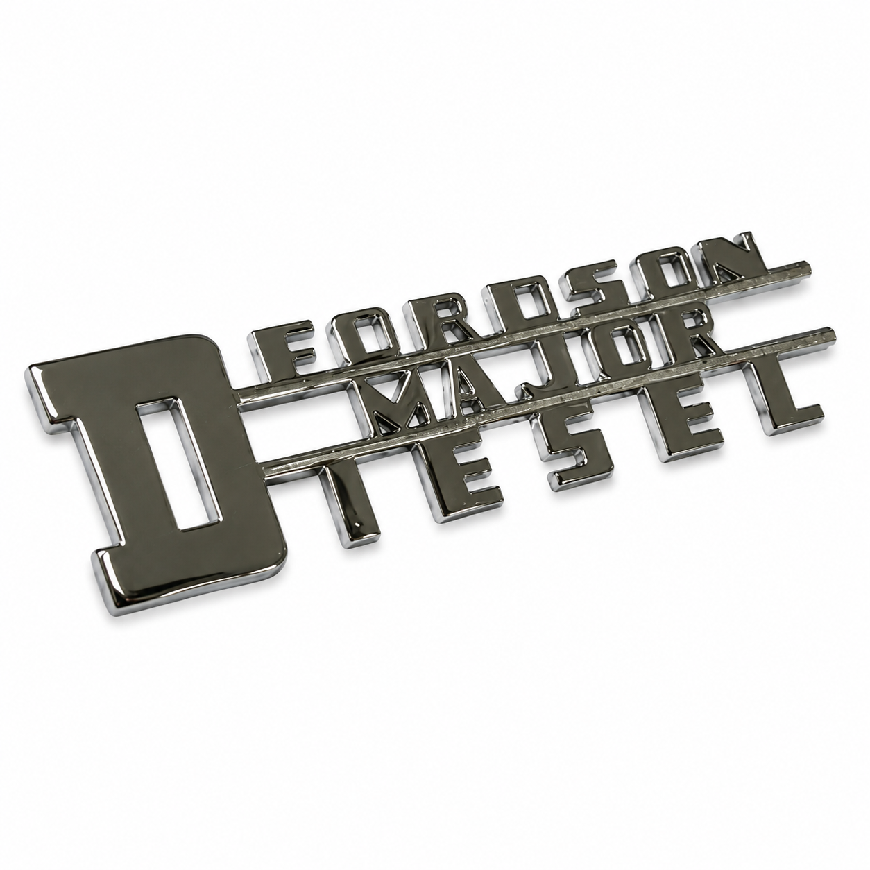 PAIR FORDSON MAJOR DIESEL SIDE BADGE CHROME *BEST SUPERB QUALITY*