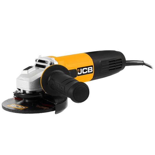 JCB 850W Corded Angle Grinder 125mm Disc 2 Position Anti-Vibration Side Handle