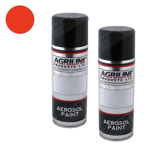 Fordson Dexta Red Wheel Paint Tractor Aerosol Spray 400ml x2 cans 2 high quality