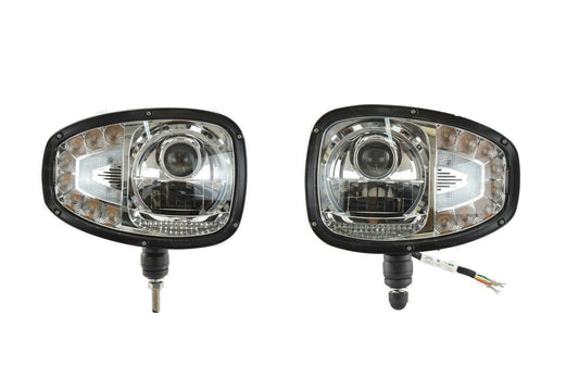 JCB FASTRAC PAIR OF LED HEAD LIGHTS LAMPS LEFT RIGHT *VERY HIGH QUALITY*