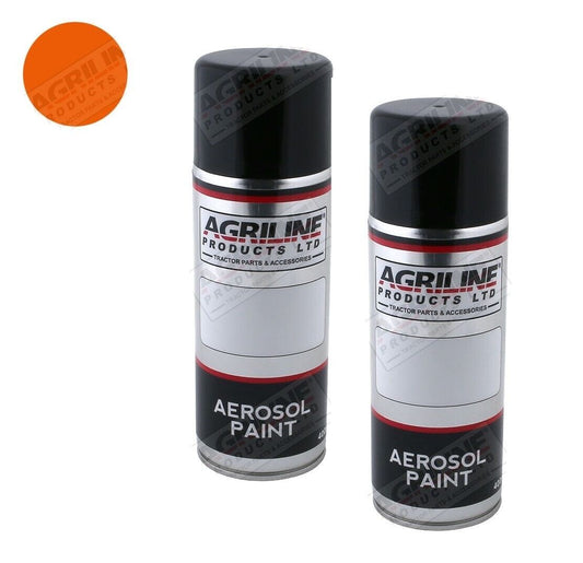 Kubota Orange Paint Machinery Digger Tractor Aerosol Spray 400ml x2 cans 2