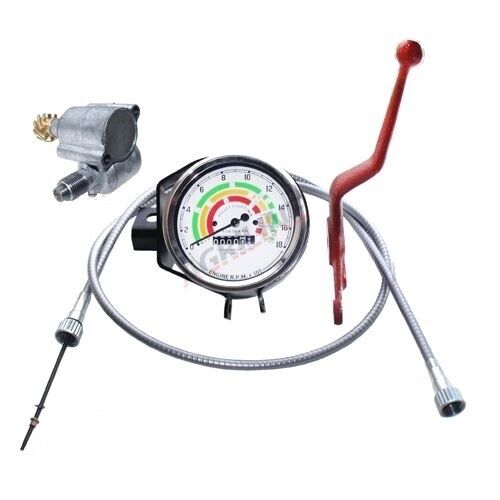 FORDSON MAJOR TACHOMETER TACHO REV COUNTER HOURS HAND THROTTLE FITTING KIT