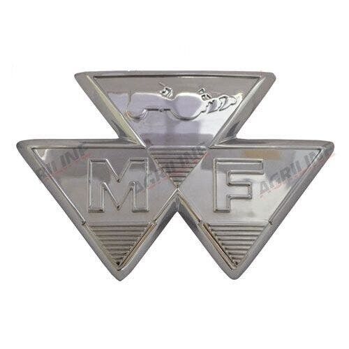 MASSEY FERGUSON 35 FE35 835 MF35 FRONT BADGE CHROME **SUPERB QUALITY**