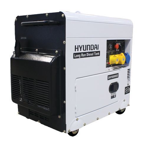 Hyundai 6kW 7.5kVA Long Run Standby Diesel Generator Single Phase DHY8000SELR