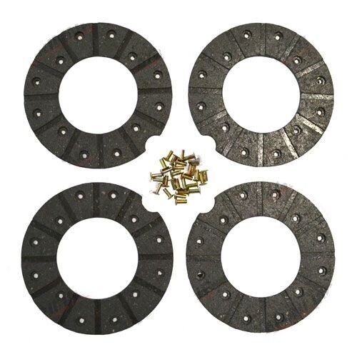 NUFFIELD 10/42 10/60 3/45 4/65 BRAKE LINING KIT COMPLETE AXLE SET 165MM