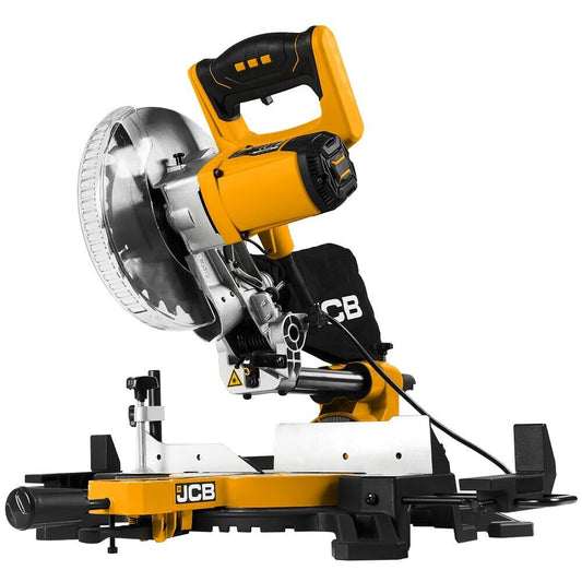 JCB 210mm Sliding Bevel Mitre Saw 240v 1500w Laser Guide  comfort grip