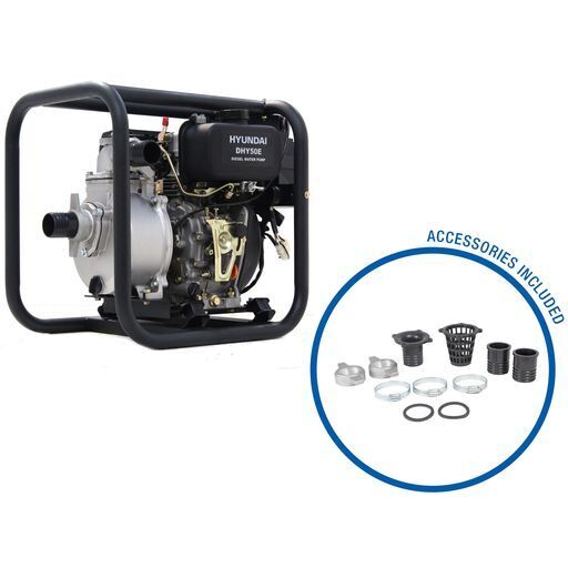 Hyundai 50mm Electric Start Diesel Water Pump
